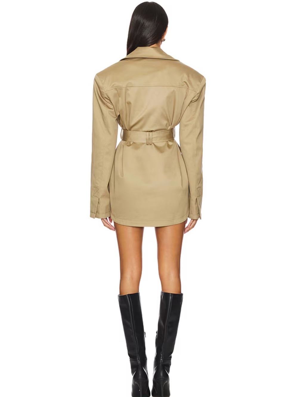 EAVES Revolve Lumi Mini Dress in Khaki - XS - Picture 3 of 6